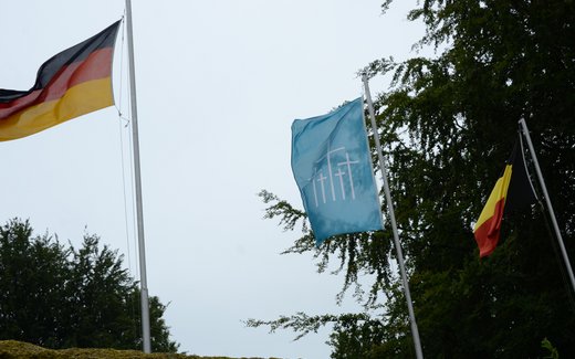 Ansicht der Kriegsgräberstätte Recogne-Bastogne