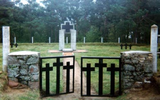 Ansicht der Kriegsgräberstätte Birjulitschi