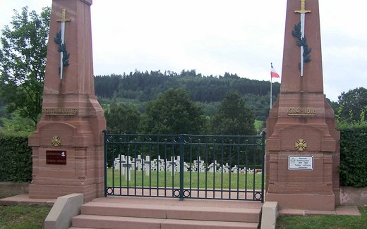 Ansicht der Kriegsgräberstätte Bertrimoutier