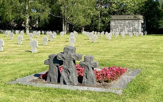 Ansicht der Kriegsgräberstätte Oslo-Alfaset