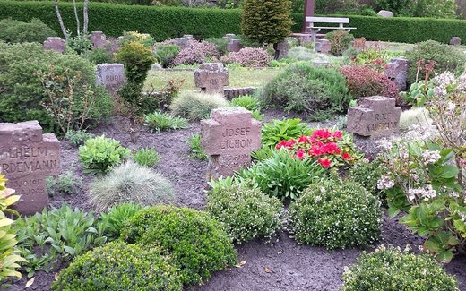 Ansicht der Kriegsgräberstätte Borkum, Ev.- luth. Friedhof