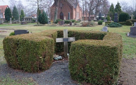 Ansicht der Kriegsgräberstätte Bockenem, Friedhof
