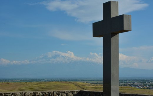 Ansicht der Kriegsgräberstätte Tairowa
