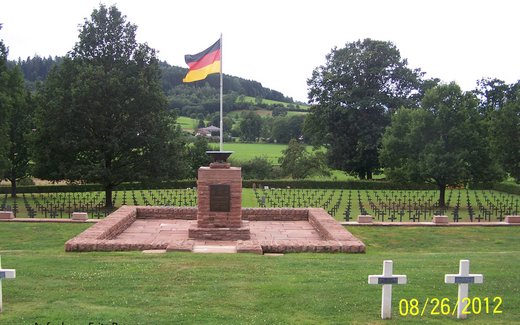 Ansicht der Kriegsgräberstätte Bertrimoutier