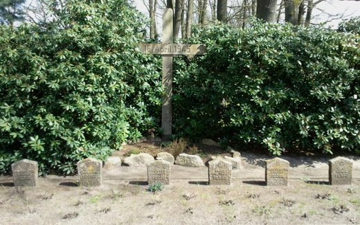 Ansicht der Kriegsgräberstätte Bomlitz - Borg, Ev.-luth. Friedhof