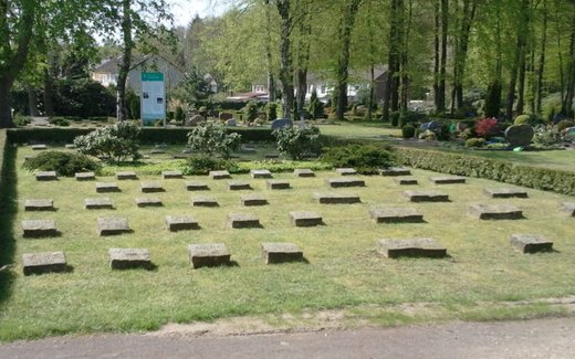 Ansicht der Kriegsgräberstätte Bomlitz, Ev.-luth. Friedhof