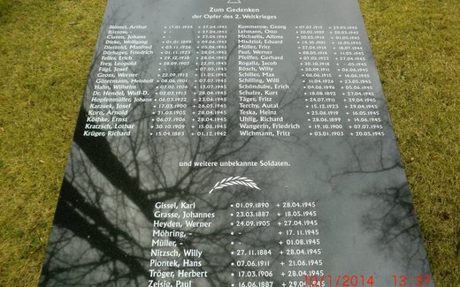 Ansicht der Kriegsgräberstätte Bestensee, Friedhof Nord Bestensee