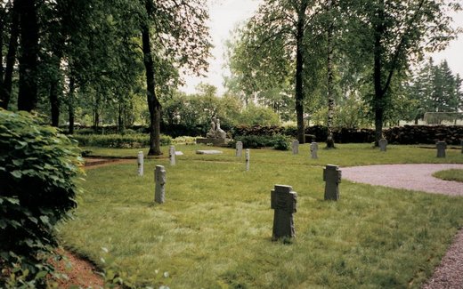 Ansicht der Kriegsgräberstätte Dzukste