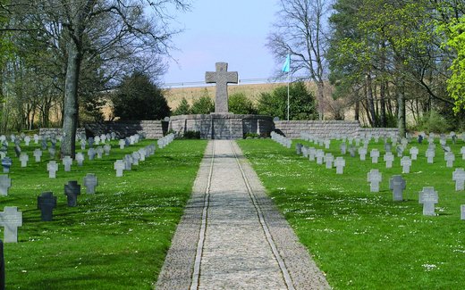 Ansicht der Kriegsgräberstätte Sandweiler