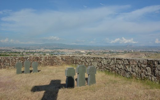 Ansicht der Kriegsgräberstätte Tairowa