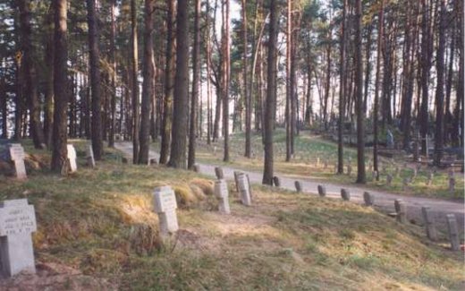 Ansicht der Kriegsgräberstätte Zarasai
