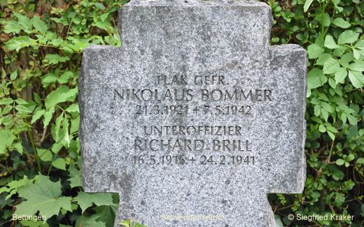 Ansicht der Kriegsgräberstätte Bettingen