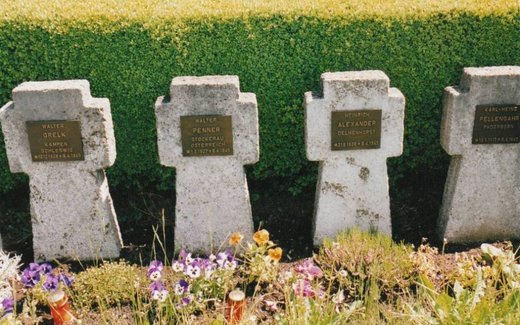 Ansicht der Kriegsgräberstätte Bad Bocklet und OT Großenbrach