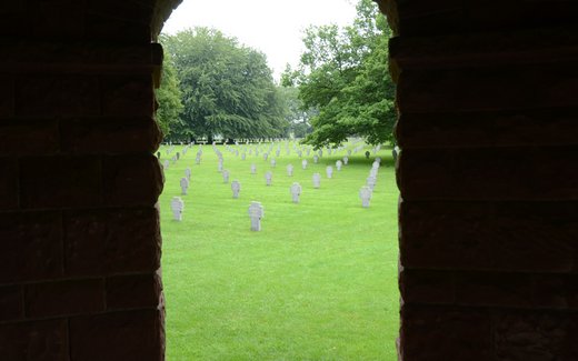 Ansicht der Kriegsgräberstätte Recogne-Bastogne