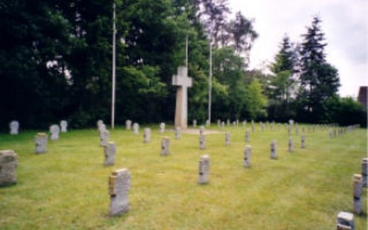 Ansicht der Kriegsgräberstätte Bielefeld-Buschkamp, Senne I-Kriegsgräberstätte