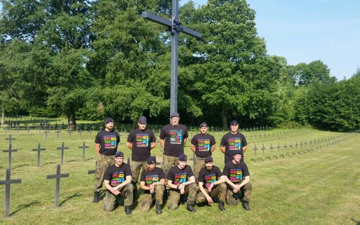 Ansicht der Kriegsgräberstätte Berru