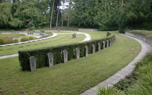 Ansicht der Kriegsgräberstätte Darmstadt - Waldfriedhof