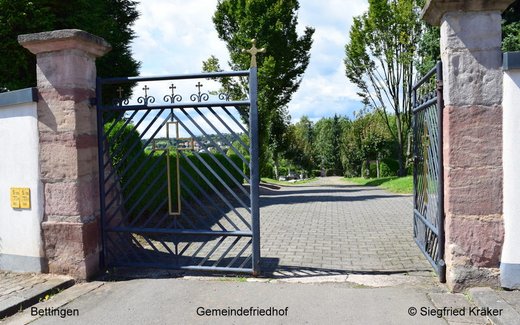 Ansicht der Kriegsgräberstätte Bettingen