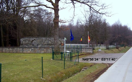 Ansicht der Kriegsgräberstätte Anloy-Heide