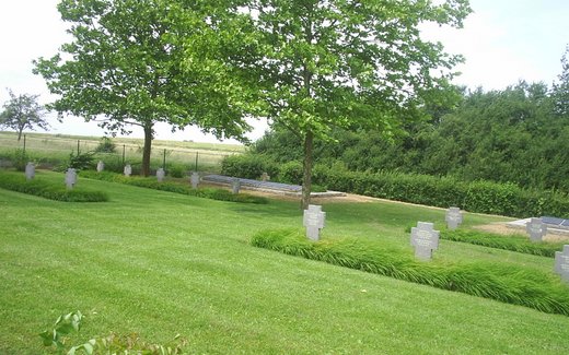 Ansicht der Kriegsgräberstätte Bisping