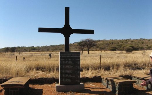Ansicht der Kriegsgräberstätte Jan Kempdorp