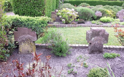 Ansicht der Kriegsgräberstätte Borkum, Ev.- luth. Friedhof