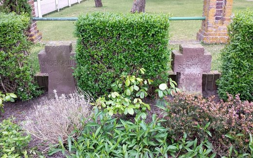 Ansicht der Kriegsgräberstätte Borkum, Ev.- ref. Friedhof