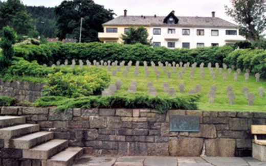 Ansicht der Kriegsgräberstätte Bergen-Solheim