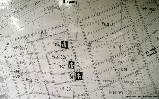 Ansicht der Kriegsgräberstätte Berlin-Zehlendorf, Waldfriedhof Zehlendorf II