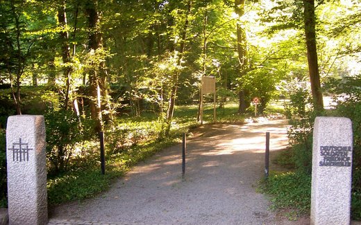 Ansicht der Kriegsgräberstätte Sandweiler