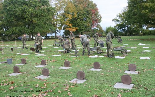 Ansicht der Kriegsgräberstätte Marigny