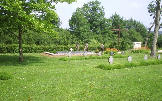 Ansicht der Kriegsgräberstätte Bisping