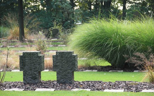 Ansicht der Kriegsgräberstätte Bensheim-Auerbach, Soldatenfriedhof