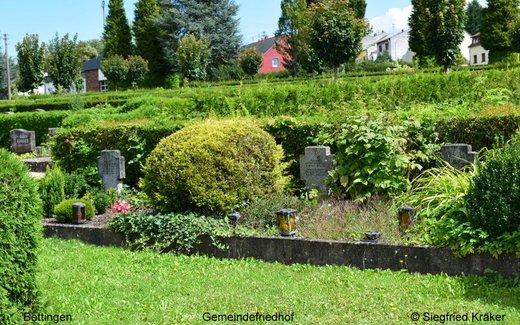 Ansicht der Kriegsgräberstätte Bettingen