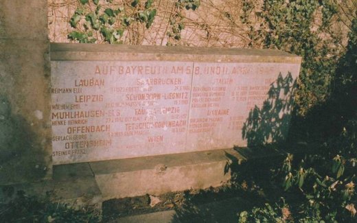 Ansicht der Kriegsgräberstätte Bayreuth, Stadtfriedhof