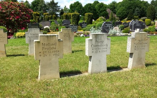 Ansicht der Kriegsgräberstätte Bockhorn, Ev.-luth. Friedhof