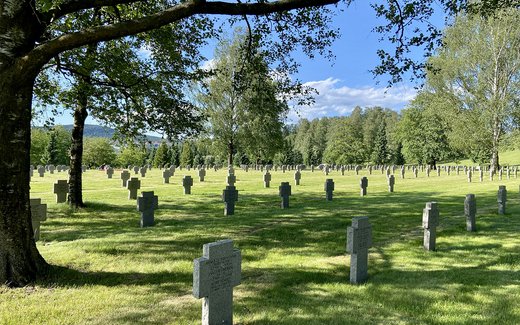 Ansicht der Kriegsgräberstätte Oslo-Alfaset