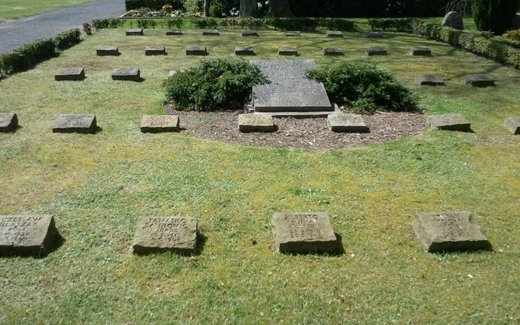 Ansicht der Kriegsgräberstätte Bomlitz, Ev.-luth. Friedhof