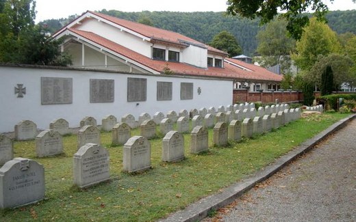 Ansicht der Kriegsgräberstätte Blaubeuren, Gemeindefriedhof