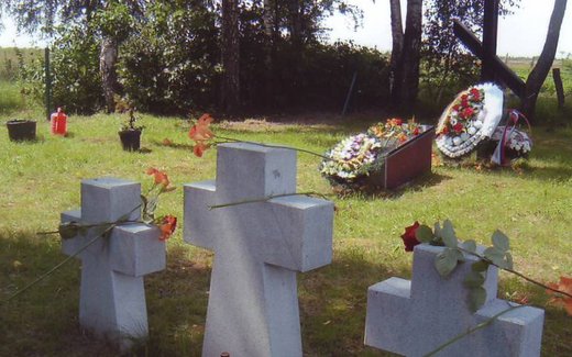 Ansicht der Kriegsgräberstätte Birkenried