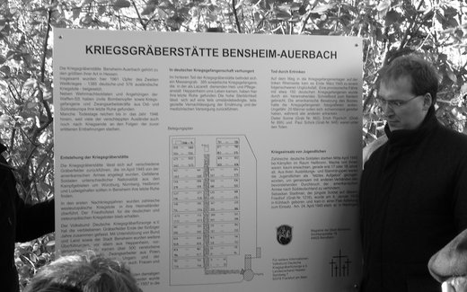 Ansicht der Kriegsgräberstätte Bensheim-Auerbach, Soldatenfriedhof