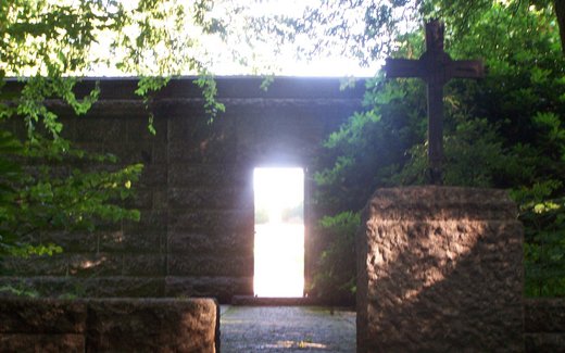 Ansicht der Kriegsgräberstätte Sandweiler
