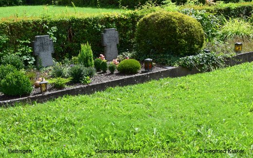 Ansicht der Kriegsgräberstätte Bettingen