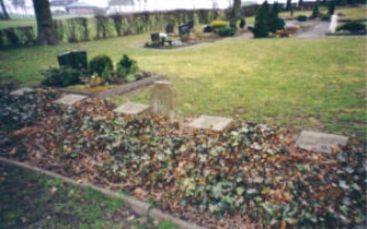 Ansicht der Kriegsgräberstätte Bönen-Nordbögge-Kommunalfriedhof