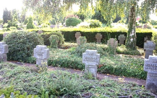 Ansicht der Kriegsgräberstätte Bad Bentheim, Ev.- ref. Friedhof