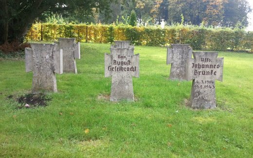 Ansicht der Kriegsgräberstätte Belm, Ev.- luth. Friedhof
