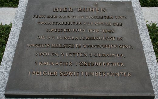 Ansicht der Kriegsgräberstätte Bischofsgrün Gdefdh.