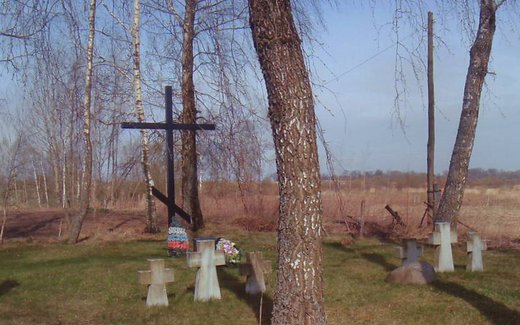Ansicht der Kriegsgräberstätte Birkenried