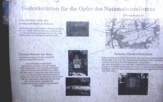 Ansicht der Kriegsgräberstätte Auetal - Hattendorf, Jüdischer Friedhof