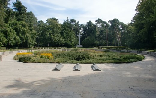 Ansicht der Kriegsgräberstätte Darmstadt - Waldfriedhof